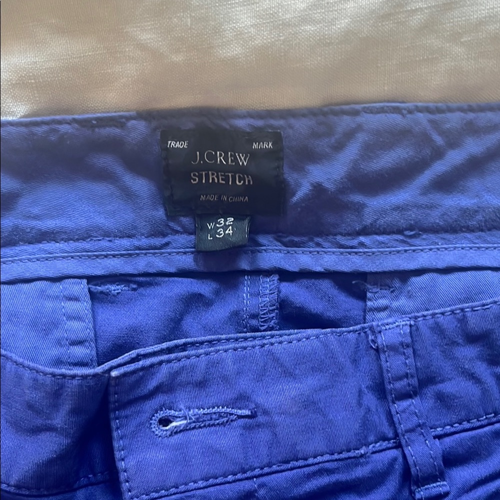 J. Crew Royal Blue Stretch Trousers